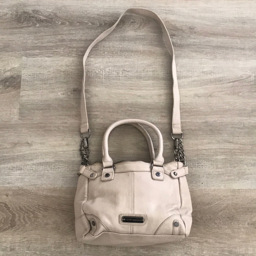 White Steve Madden leather purse